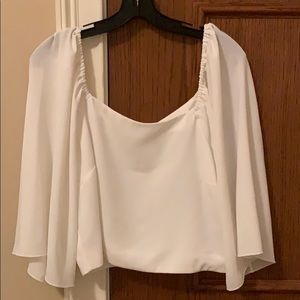 White Aritzia Wilfred Blouse Size Large
